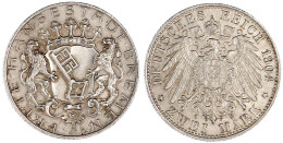 2 Mark 1904 J. Vorzüglich. Jaeger 59. - Andere & Zonder Classificatie