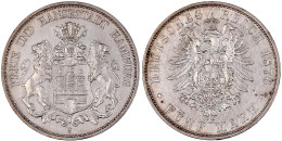 5 Mark 1876 J. Sehr Schön. Jaeger 62. - Andere & Zonder Classificatie