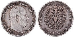 2 Mark 1879 A. Fast Sehr Schön, Kl. Randfehler, Selten. Jaeger 96. - Other & Unclassified