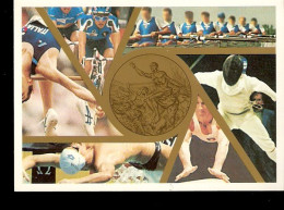 POSTAL CARD ITALIA 98 FENCING CICLYNG CANOA GYMNASTIC - Cycling