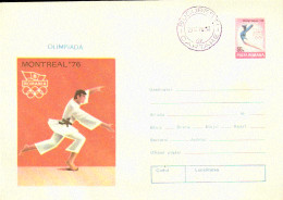 INTERO POSTALE POSTA ROMANA OLIMPIADE MONTREAL 1976 JUDO - Judo