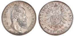 2 Mark 1876 F. Vorzüglich. Jaeger 172. - Andere & Zonder Classificatie