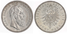 5 Mark 1876 F. Gutes Vorzüglich. Jaeger 173. - Other & Unclassified