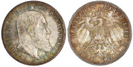 3 Mark 1914 F. Fast Stempelglanz, Schöne Patina. Jaeger 175. - Andere & Zonder Classificatie