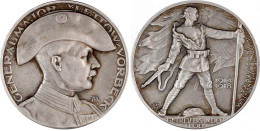 Silbermedaille 1918, Von A. Hummel. Erfolgreicher Kampf Der Schutztruppe Gegen Die Engländer, Belgier Und Portugiesen 19 - Africa Orientale Tedesca