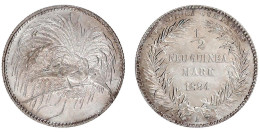 1/2 Neuguinea-Mark 1894 A, Paradiesvogel. Gutes Vorzüglich. Jaeger 704. - Duits Nieuw-Guinea