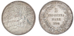 2 Neuguinea-Mark 1894 A, Paradiesvogel. Gutes Vorzüglich, Etwas Berieben. Jaeger 706. - German New Guinea