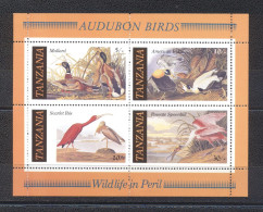 Tanzania 1986-The 200th Anniversary Of The Birth Of John James Audubon M/Sheet - Tanzania (1964-...)