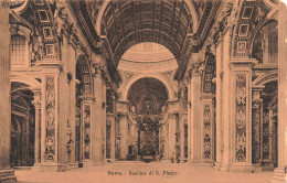 ITALIE - Roma - Basilica Di S Petro - Vue De L'intérieur De L'église - Carte Postale Ancienne - Churches