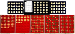 Komplettsammlung: 73 Stück 1951 Bis 1974. Mit 1958 J (sehr Schön, Randfehler). In Sammelschatulle Einer Braunschweiger V - Sonstige & Ohne Zuordnung