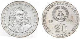 20 Mark 1984 A, Händel. Randschrift Läuft Rechts Herum. Stempelglanz. Jaeger 1595. - Andere & Zonder Classificatie