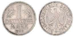 1 Deutsche Mark 1950 D, Materialprobe, Magnetisch (fast Reinnickel, 99,21% Mit Spuren Von Eisen Und Mangan). 5,98 G. Seh - Other & Unclassified