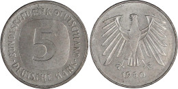 5 Mark 1980 ?, Prägebuchstabe Fehlt Komplett. 10,02 G. Vorzüglich/Stempelglanz, Selten. Jaeger 415. - Otros & Sin Clasificación