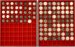 111 Silbermünzen Ab 1873 Bis 1919. 73 X 1 Mark Und 38 X 1/2 Mark. Meist In Guter Bis Spitzenqualität. Dabei Bessere Jahr - Altri & Non Classificati