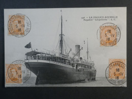 DL 8 BELGIQUE BELLE CARTE  POSTE EN EXIL LE HAVRE 1916 + LA ROCHELLE  +VU BEHR.DISPERSION COLLECTION+++ - Other & Unclassified