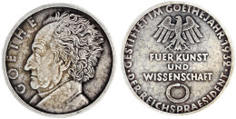 Ehrenpreis Des Reichspräsidenten 1932 Von Walter Raemisch, Für Kunst Und Wissenschaft. Silber 62 Mm; 100,46 G. Verliehen - Andere & Zonder Classificatie