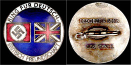 Ring Für Deutsch-britische Freundschaft. Mitgliedsabzeichen. Vorzüglich, Selten. Heering-Hüsken 5304a. - Other & Unclassified