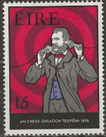 IRELAND 1976 Centenary Of Telephone - 15p - Alexander Graham Bell MH - Neufs