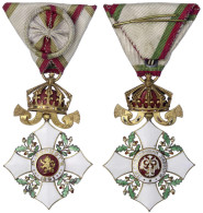 Kommandeurkreuz (III. Klasse) Zum Zivilverdienstorden 1891, Typ II Mit Der Krone (verliehen 1908-1944) Am Band. Vorzügli - Unclassified