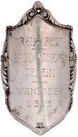 Hamburg: Fahnennagel, Silber 800, Graviert TREUE FEST GARDE CORPS VEREIN WANDSBEK 7.3.25. 78 X 45 Mm; 10,01 G. Vorzüglic - Sonstige & Ohne Zuordnung