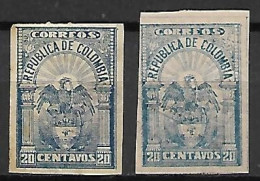 COLOMBIE   -   1902 .  Y&T N° 126 Oblitérés. Nuances - Colombia