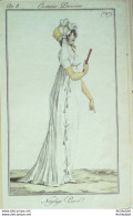 Gravure De Mode Costume Parisien 1800 N° 197 (An 8) Négligé Paré - Etchings