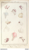 Gravure De Mode Costume Parisien 1800 N° 250 (An 9) Capotes Chapeau Natté - Radierungen