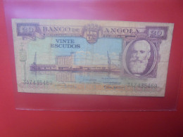 ANGOLA 20 ESCUDOS 1956 Circuler (B.33) - Angola
