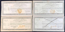 4 Schatzanleihen Zu 25, 50, 100 Und 1000 Dukaten 1812. Bis Auf 25 Dukaten Alle Entwertet. II-III, äußerst Selten - Autres & Non Classés