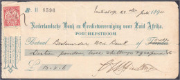 Niederländische Bank Und Kreditvereinigung Von Südafrika, Scheck Zu 13 Pounds / 2 Shillings / 3 Pence 28.7.1894. III, Kl - Altri & Non Classificati