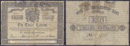 1 Thaler Courant 10.6.1848 Städtische Bank Zu Breslau. IV-, Teils Hinterklebt, äußerst Selten. Pick S466. Grabowski/Kran - [ 1] …-1871 : German States