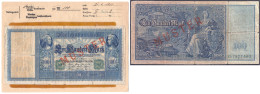 100 Mark (Flotten-Hunderter) 21.4.1910. Mit Rotaufdruck „Muster“ Auf Vs. Und Rs., Serie G Mit Hellblauem Udr., Im Origin - Sonstige & Ohne Zuordnung