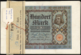 51x 100 Mark 1.11.1920. Darunter 1x Ohne Udr.-Bst. KN. 8-stellig, Mit Original Banderole. Meist III. Rosenberg 67. - Other & Unclassified