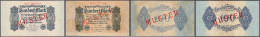 2x 100 Mark 4.8.1922 - 1.1.1923. Mit Rotaufdruck „Muster“ Auf Vs. Und Rs., Serie H Und B, 1x (Schuster Sammleranfertigun - Autres & Non Classés
