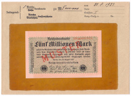 5 Mio. Mark 20.8.1923. Mit Rotaufdruck „Muster“ Auf Vs., Firmendruck, KN. 6-stellig, FZ Und Reihe Rot, FZ: AK, Im Origin - Other & Unclassified