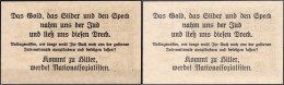 Antisemitischer Propaganda Aufdruck Auf Den 100 Mio. Mark Schein Vom 22.8.1923. „Silber Und Gold Nahm Der Jude Uns Weg,  - Andere & Zonder Classificatie