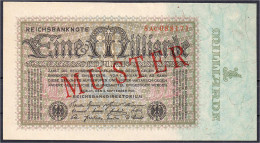 1 Mrd. Mark 5.9.1923. Mit Rotaufdruck „Muster“ Auf Vs., Firmendruck, KN. 6-stellig, FZ: AC. (Schuster Sammleranfertigung - Altri & Non Classificati