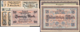 10 Notgeldscheine Der Handelskammer, 22.2.1922. 1/2, 2x 1, 2, 5, 2x 10, 20, 50 Und 75 Mark. I - IV+ Grabowski. Mem- 1 Bi - Other & Unclassified