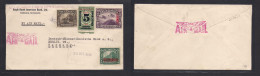 NICARAGUA. 1936 (30 Oct) Managua - Germany, Berlin. Air Multifkd Env, All Diff Ovptd Issues. VF. - Nicaragua