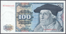 100 Deutsche Mark 2.1.1980. Serie NJ/S, Mit Copyright. I. Rosenberg 289. Grabowski. BRD-33. Pick 34d. - Autres & Non Classés