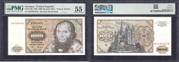 1000 Deutsche Mark 2.1.1980. Serie W/M. PMG Grading 55 About Uncirculated. Rosenberg 291a. Grabowski. BRD-35a. Pick 36b. - Sonstige & Ohne Zuordnung