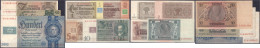 Kuponausgaben 1948. Insgesamt 7 Scheine Zu 1 U. 2 Rentenmark, 5, 10, 20, 50 U. 100 Reichsmark. II-III. Rosenberg 330,331 - Autres & Non Classés