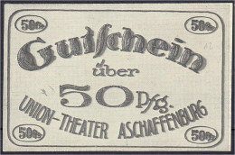 Union Theater, 50 Pfg. O.D. (1920). Serie O, Nr. 971. I- Tieste 0220.15.05.07. - [11] Emissions Locales