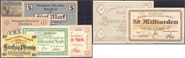 Notgeldscheine, Kleines Lot Von Insgesamt 8 Scheinen Von 1918-1923. Unterschiedlich Erhalten - [11] Local Banknote Issues