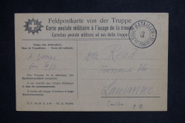 SUISSE - Carte Fm Pour Lausanne - L 150524 - Documenten