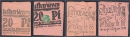 Lothar Messow, Parkett U. Linoleum, 2x 20 Pfg. O.D. Kartonhüllen Mit Briefmarkeneinlage. II. Tieste 0460.170.03. - [11] Local Banknote Issues