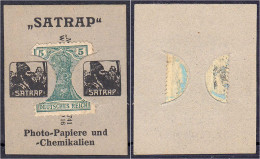 Delcampe - Satrap, Photo-Papiere Und - Chemikalien, 5 Pfg. O.D. Karton Mit Briefmarkeneinschub. I- Tieste 0460.210.01. - Lokale Ausgaben