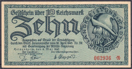 Delcampe - Landkreis, 10 Reichsmark 4.5.1945. I- Schöne 0123b. - [11] Lokale Uitgaven