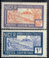 NIGER Timbres-Taxe N°18* & 19* Neufs Charnières TB Cote : 2€25 - Nuevos