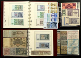 Kleiner Posten Mit Insgesamt Ca. 120 Scheinen, Darunter Notgeldscheine Bis Zur Billion, Reichsbanknoten, Alliierte Milit - Collections